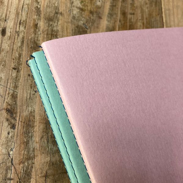 Notebook gebonden met singersteek.